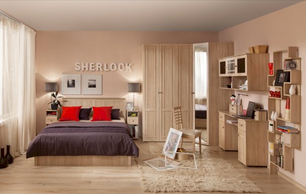 Модульная спальня Sherlock Дуб сонома (Глазов)