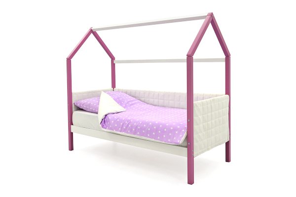 Детская кровать-домик мягкий Svogen цвет лаванда-белый (Бельмарко)